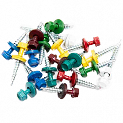 Саморезы кровельные с шайбой RAL