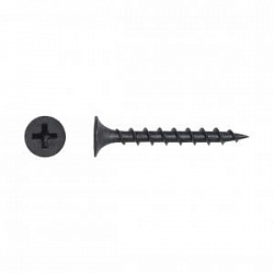 Саморез по дереву черный